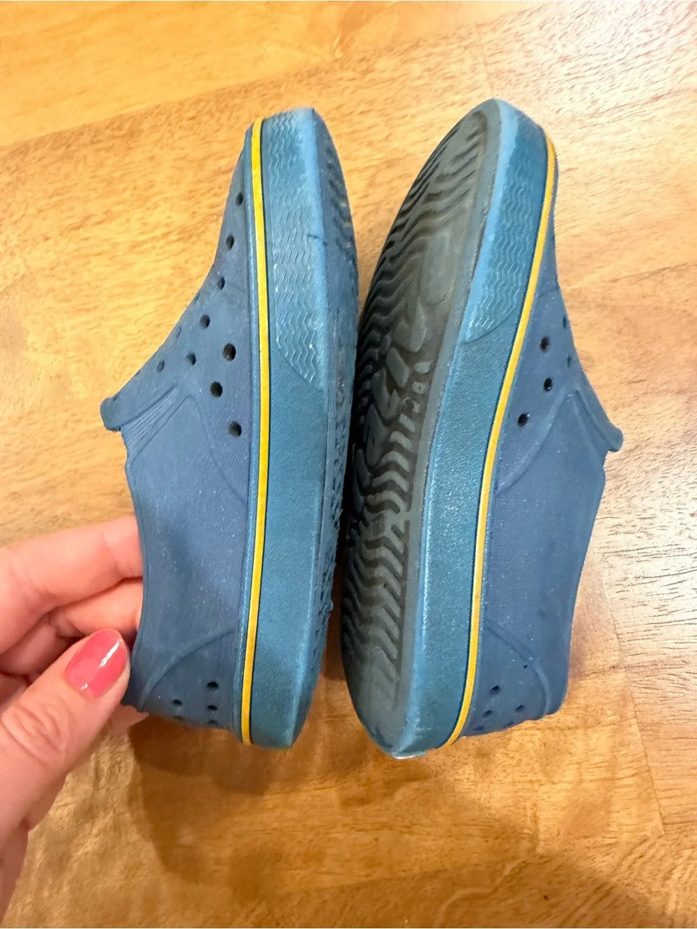 Native Kids Blue Slip-On Water-Friendly Shoes Size C10 (kids 10)